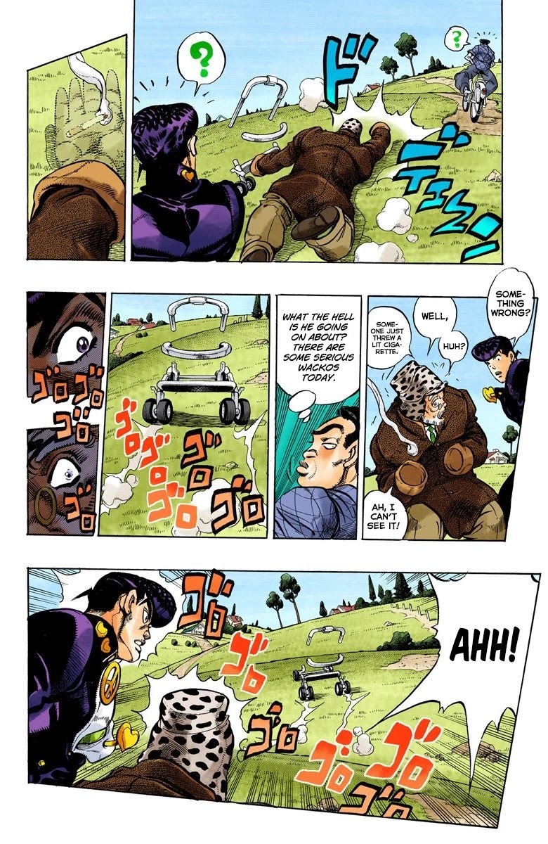 JoJo's Bizarre Adventure Part 4 - Diamond is Unbreakable (Official Colored) Chapter 52 page 7 - Chapter 52: I Found Something Dangerous! - Part 3