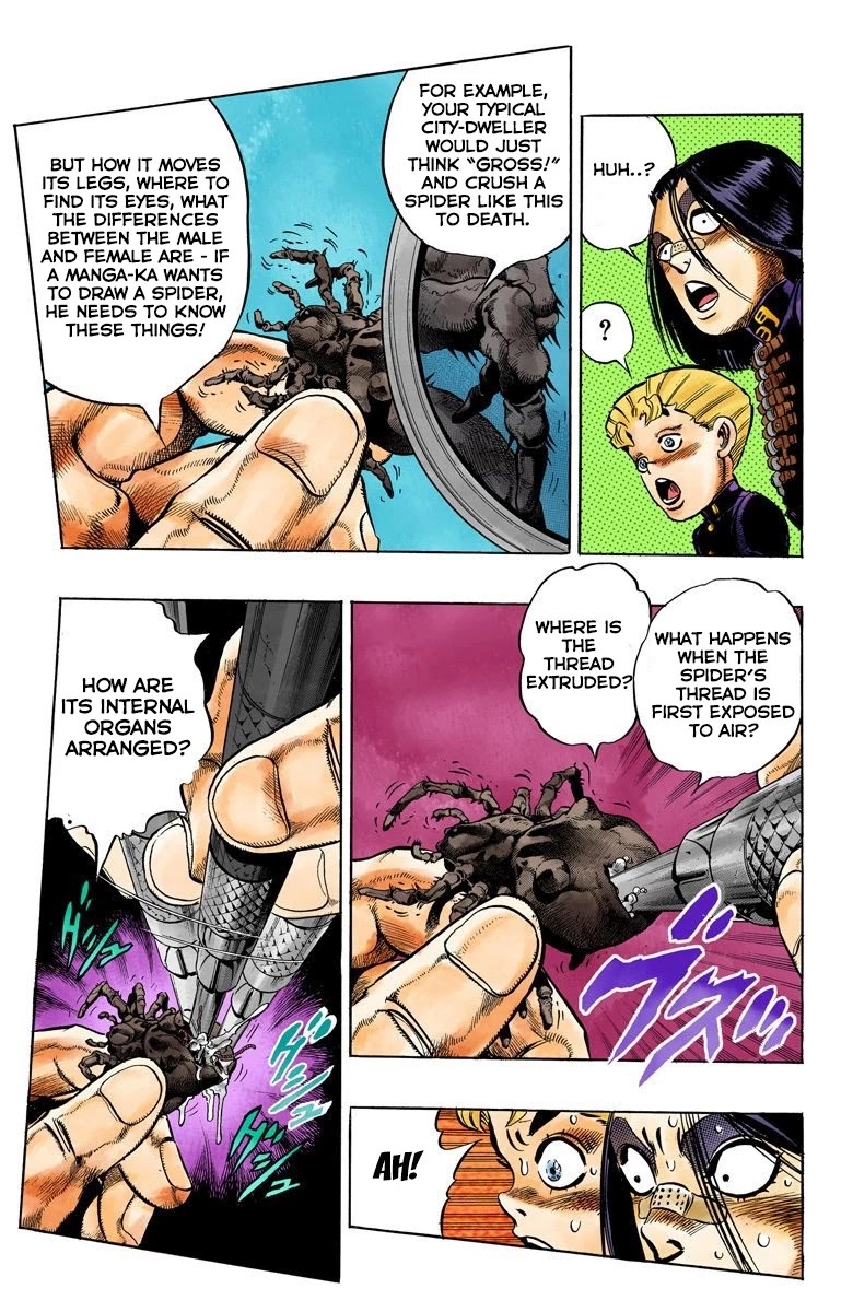 JoJo's Bizarre Adventure Part 4 - Diamond is Unbreakable (Official Colored) Chapter 53 page 18 - Chapter 53: Let's Go to the Mangaka's House - Part 1