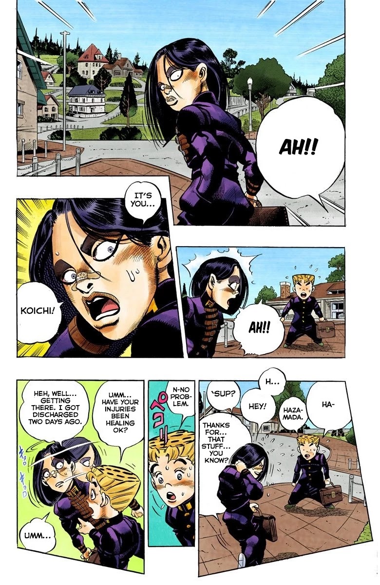 JoJo's Bizarre Adventure Part 4 - Diamond is Unbreakable (Official Colored) Chapter 53 page 3 - Chapter 53: Let's Go to the Mangaka's House - Part 1