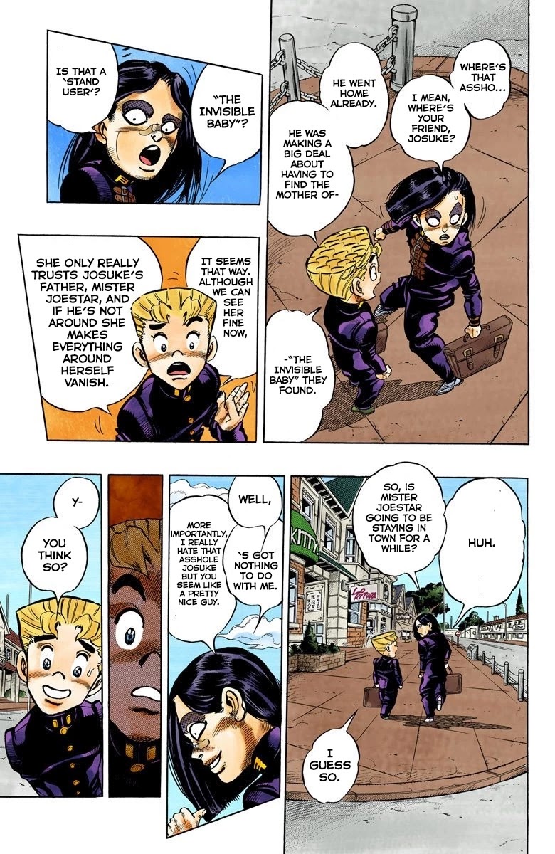 JoJo's Bizarre Adventure Part 4 - Diamond is Unbreakable (Official Colored) Chapter 53 page 4 - Chapter 53: Let's Go to the Mangaka's House - Part 1