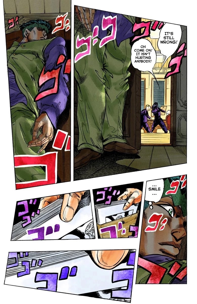 JoJo's Bizarre Adventure Part 4 - Diamond is Unbreakable (Official Colored) Chapter 54 page 10 - Chapter 54: Let's Go to the Mangaka's House - Part 2