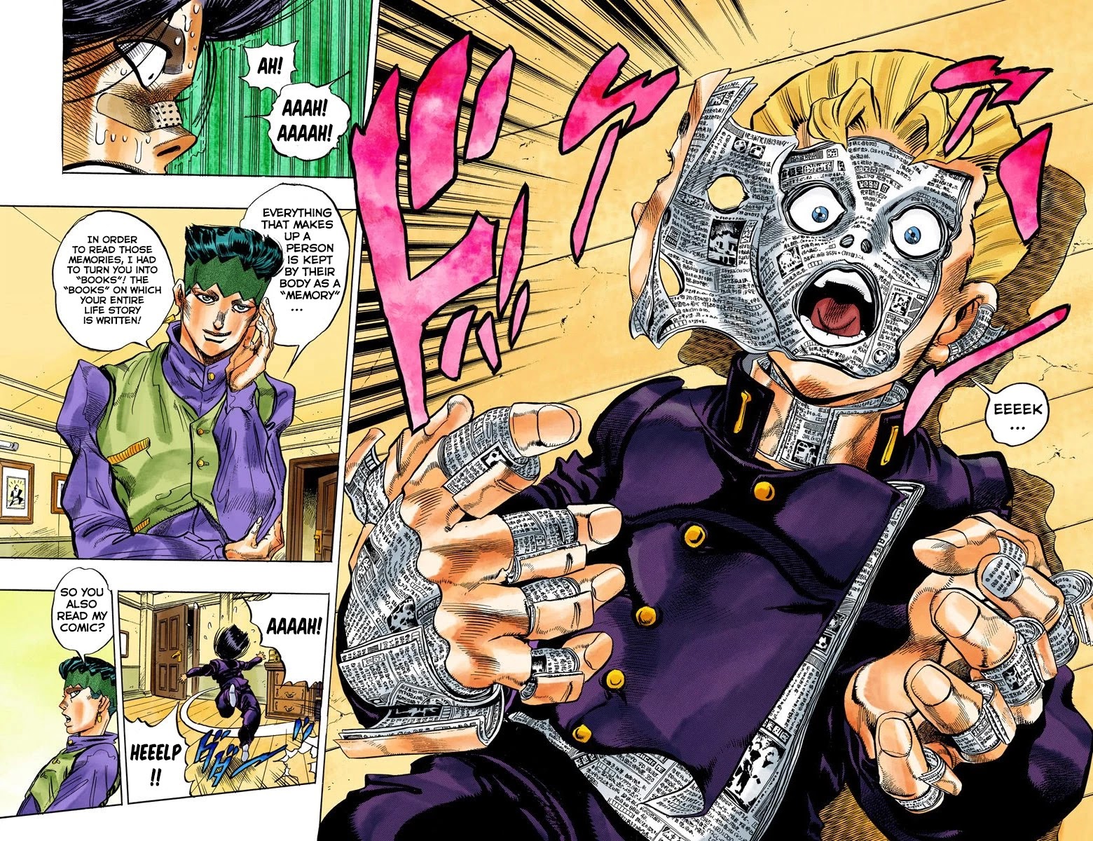 JoJo's Bizarre Adventure Part 4 - Diamond is Unbreakable (Official Colored) Chapter 54 page 17 - Chapter 54: Let's Go to the Mangaka's House - Part 2