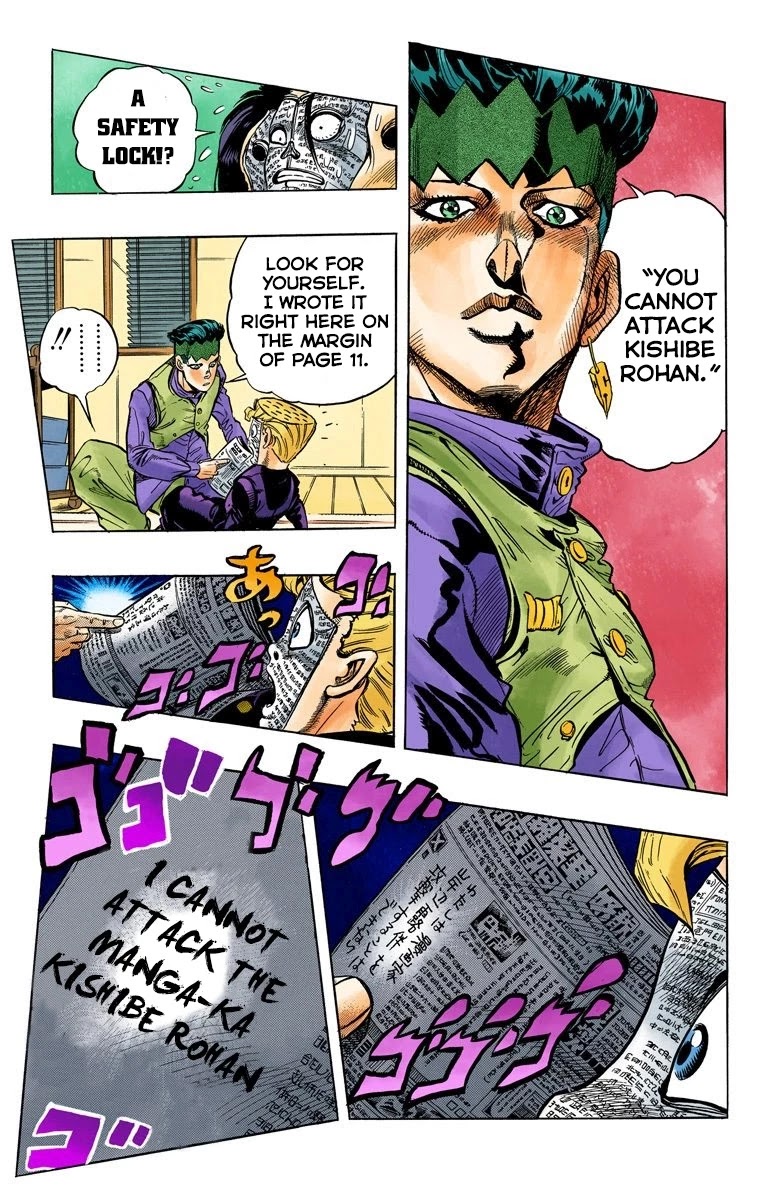 JoJo's Bizarre Adventure Part 4 - Diamond is Unbreakable (Official Colored) Chapter 55 page 10 - Chapter 55: Let's Go to the Mangaka's House - Part 3