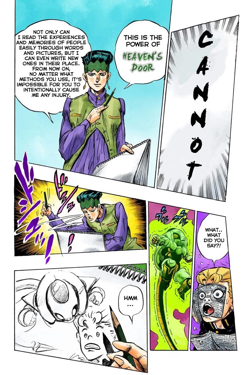 JoJo's Bizarre Adventure Part 4 - Diamond is Unbreakable (Official Colored) Chapter 55 page 11 - Chapter 55: Let's Go to the Mangaka's House - Part 3