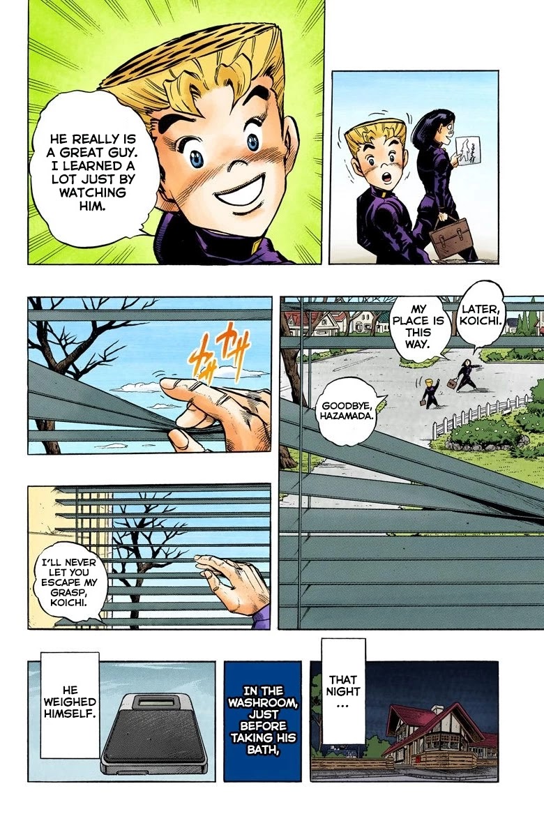 JoJo's Bizarre Adventure Part 4 - Diamond is Unbreakable (Official Colored) Chapter 55 page 19 - Chapter 55: Let's Go to the Mangaka's House - Part 3