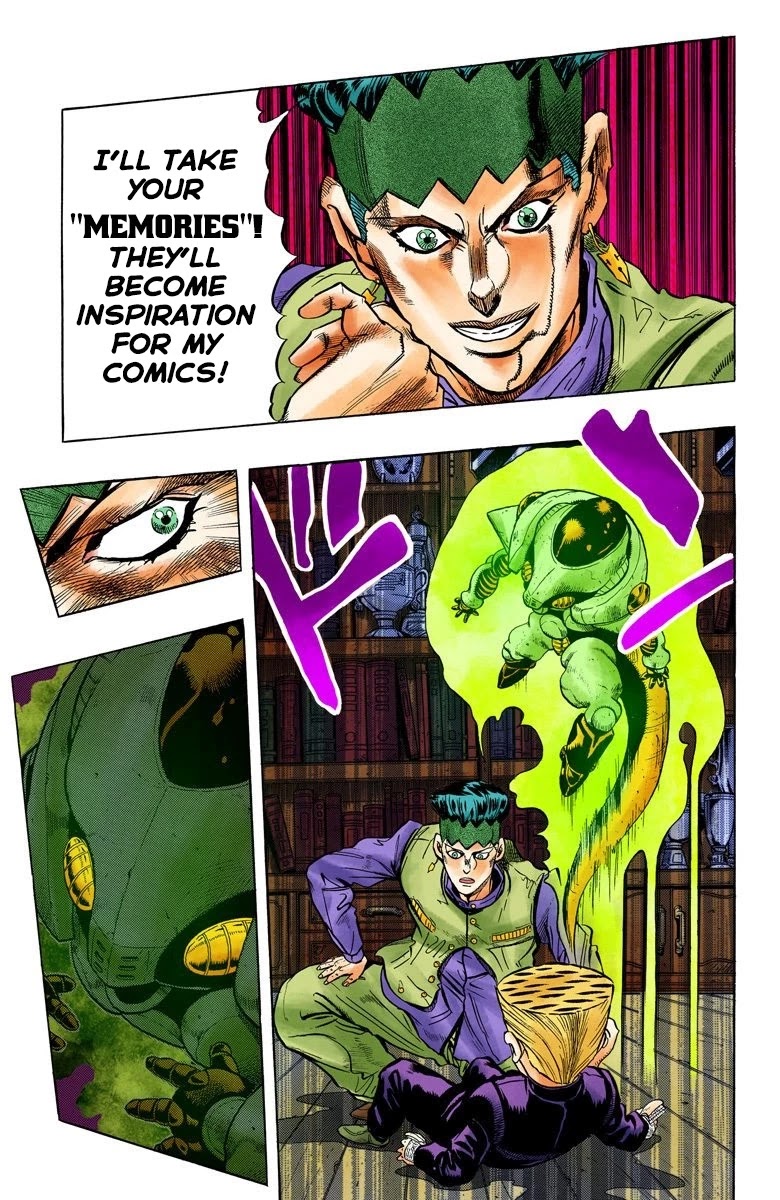 JoJo's Bizarre Adventure Part 4 - Diamond is Unbreakable (Official Colored) Chapter 55 page 4 - Chapter 55: Let's Go to the Mangaka's House - Part 3