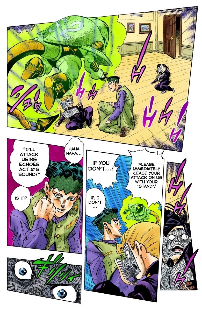 JoJo's Bizarre Adventure Part 4 - Diamond is Unbreakable (Official Colored) Chapter 55 page 5 - Chapter 55: Let's Go to the Mangaka's House - Part 3