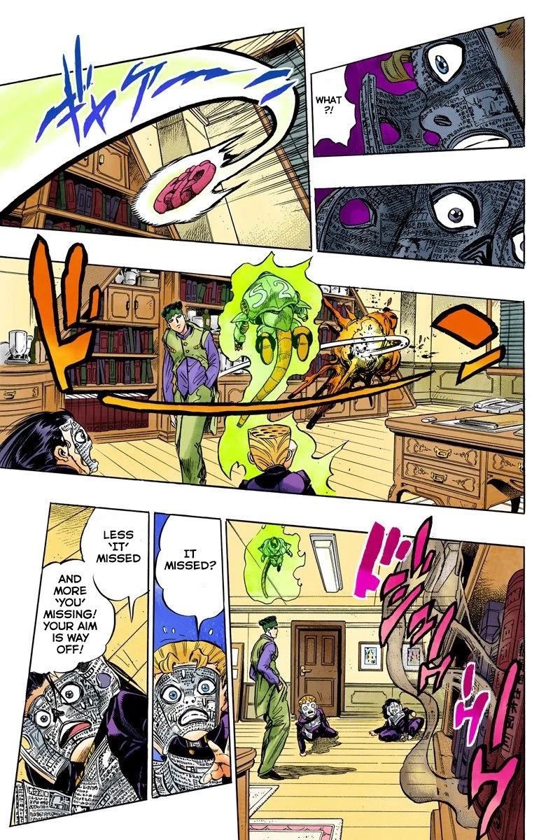 JoJo's Bizarre Adventure Part 4 - Diamond is Unbreakable (Official Colored) Chapter 55 page 8 - Chapter 55: Let's Go to the Mangaka's House - Part 3