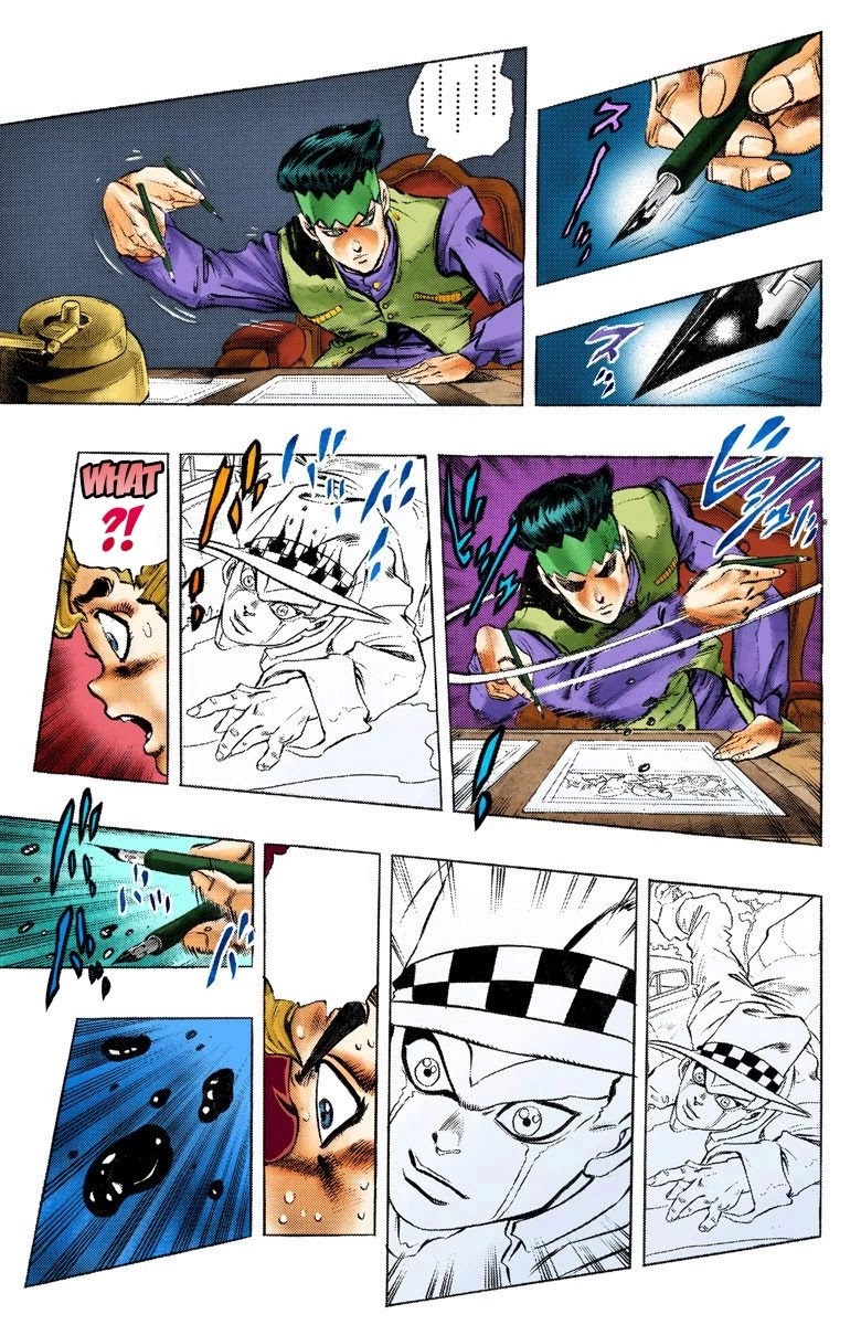 JoJo's Bizarre Adventure Part 4 - Diamond is Unbreakable (Official Colored) Chapter 56 page 15 - Chapter 56: Let's Go to the Mangaka's House - Part 4
