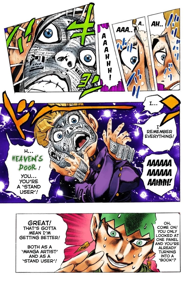 JoJo's Bizarre Adventure Part 4 - Diamond is Unbreakable (Official Colored) Chapter 56 page 19 - Chapter 56: Let's Go to the Mangaka's House - Part 4