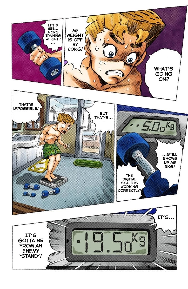 JoJo's Bizarre Adventure Part 4 - Diamond is Unbreakable (Official Colored) Chapter 56 page 4 - Chapter 56: Let's Go to the Mangaka's House - Part 4