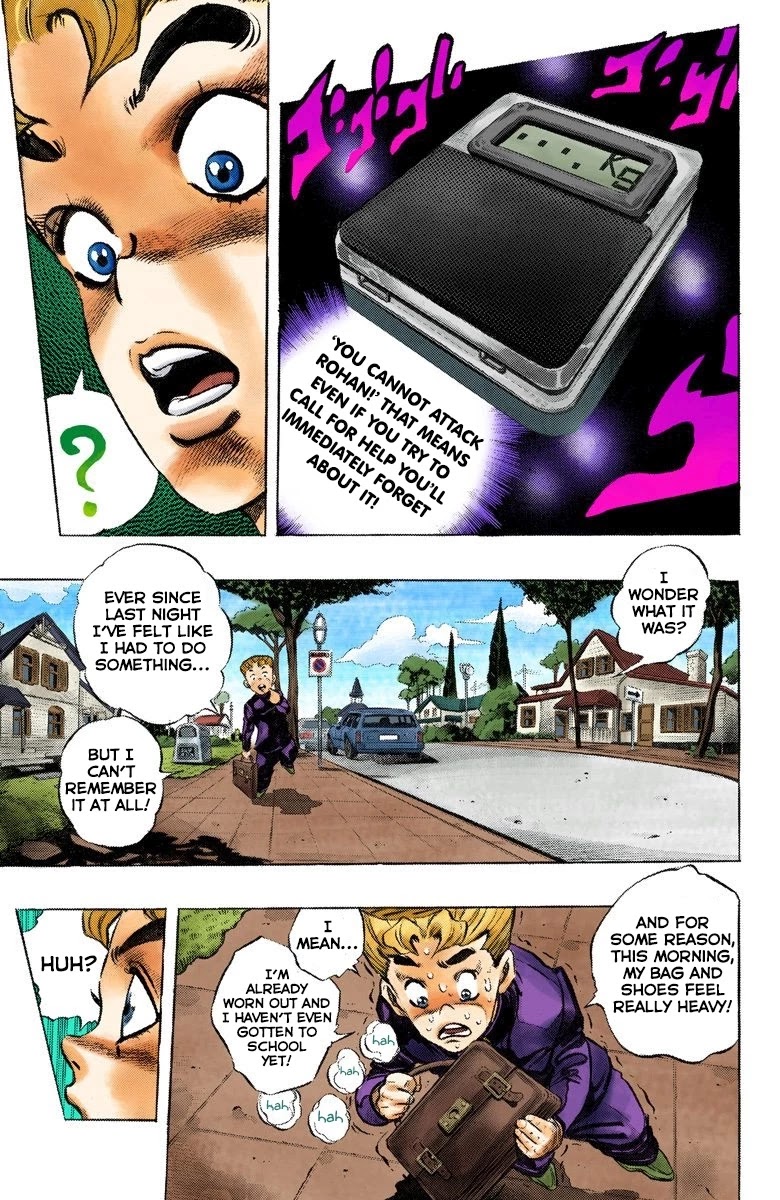 JoJo's Bizarre Adventure Part 4 - Diamond is Unbreakable (Official Colored) Chapter 56 page 7 - Chapter 56: Let's Go to the Mangaka's House - Part 4