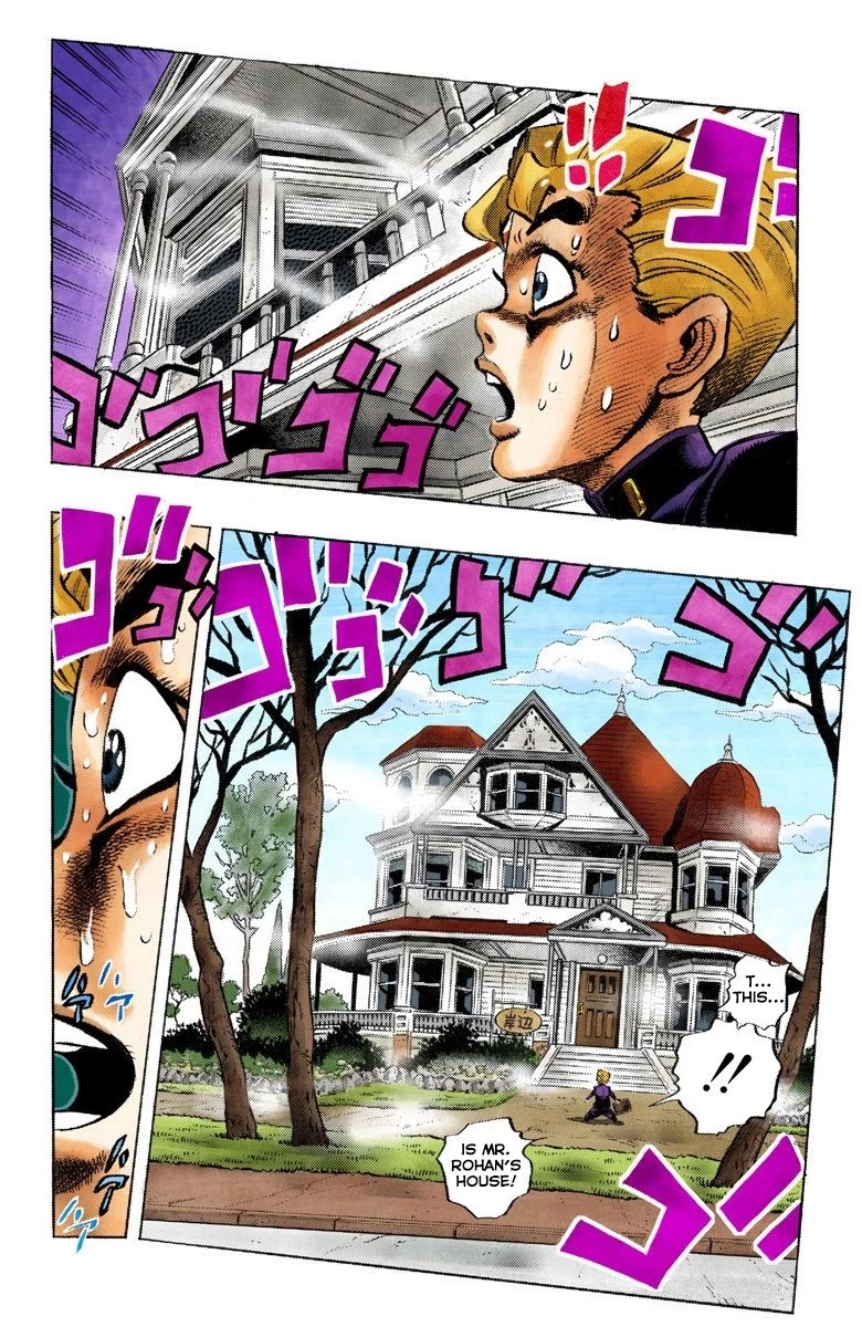 JoJo's Bizarre Adventure Part 4 - Diamond is Unbreakable (Official Colored) Chapter 56 page 8 - Chapter 56: Let's Go to the Mangaka's House - Part 4