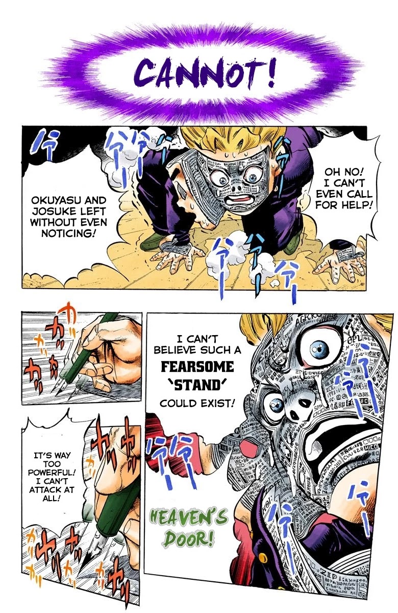 JoJo's Bizarre Adventure Part 4 - Diamond is Unbreakable (Official Colored) Chapter 57 page 10 - Chapter 57: Let's Go to the Mangaka's House - Part 5
