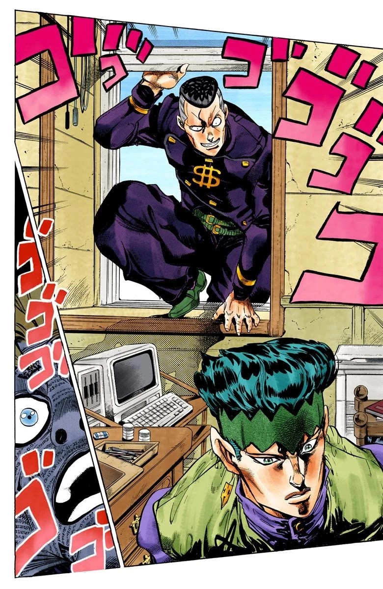 JoJo's Bizarre Adventure Part 4 - Diamond is Unbreakable (Official Colored) Chapter 57 page 12 - Chapter 57: Let's Go to the Mangaka's House - Part 5