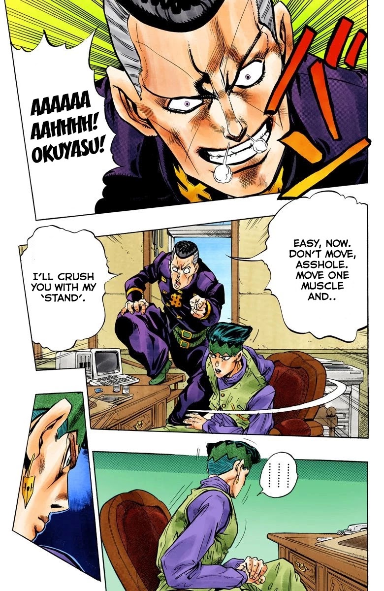 JoJo's Bizarre Adventure Part 4 - Diamond is Unbreakable (Official Colored) Chapter 57 page 13 - Chapter 57: Let's Go to the Mangaka's House - Part 5