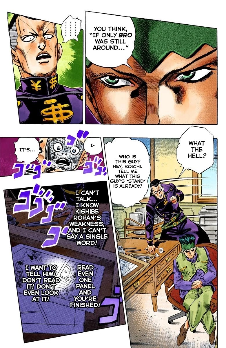 JoJo's Bizarre Adventure Part 4 - Diamond is Unbreakable (Official Colored) Chapter 57 page 15 - Chapter 57: Let's Go to the Mangaka's House - Part 5