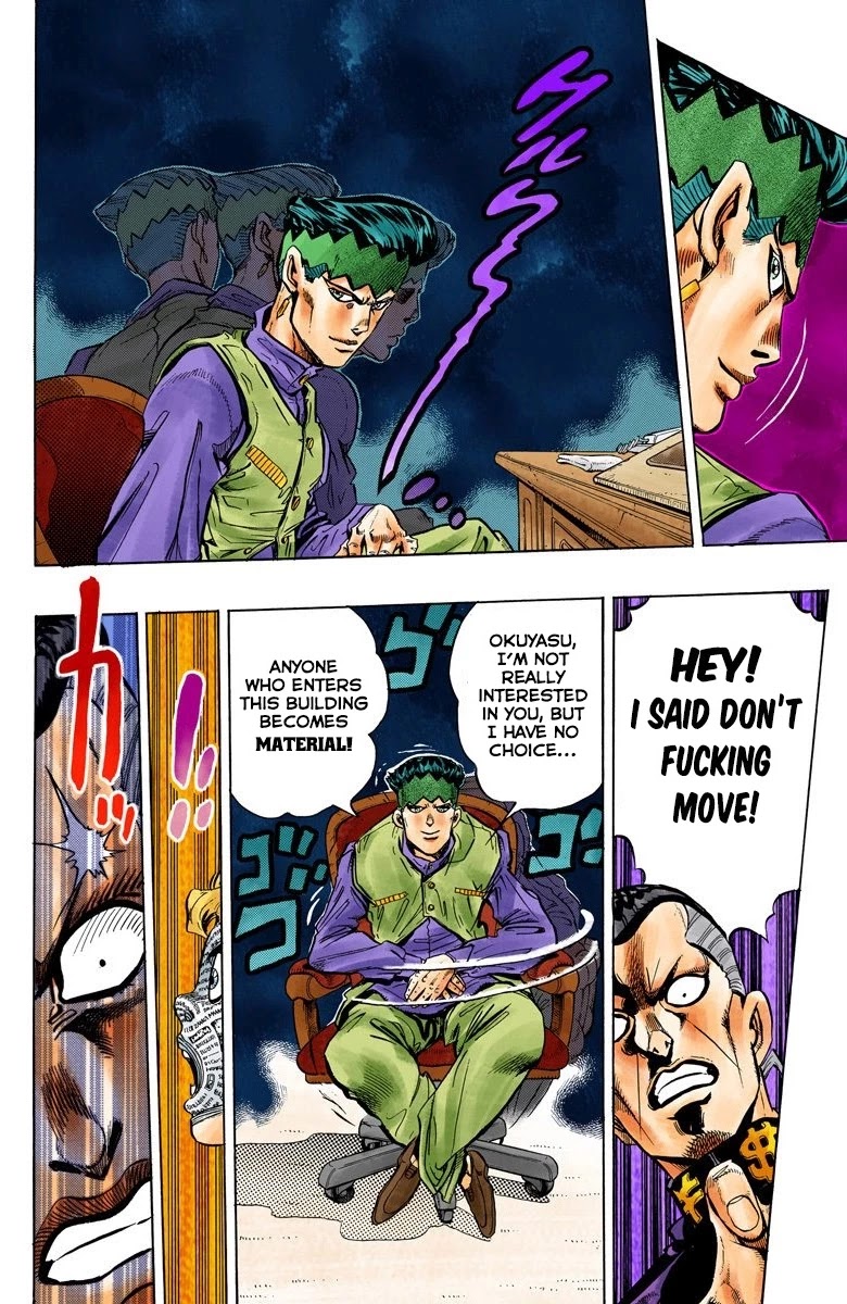JoJo's Bizarre Adventure Part 4 - Diamond is Unbreakable (Official Colored) Chapter 57 page 16 - Chapter 57: Let's Go to the Mangaka's House - Part 5