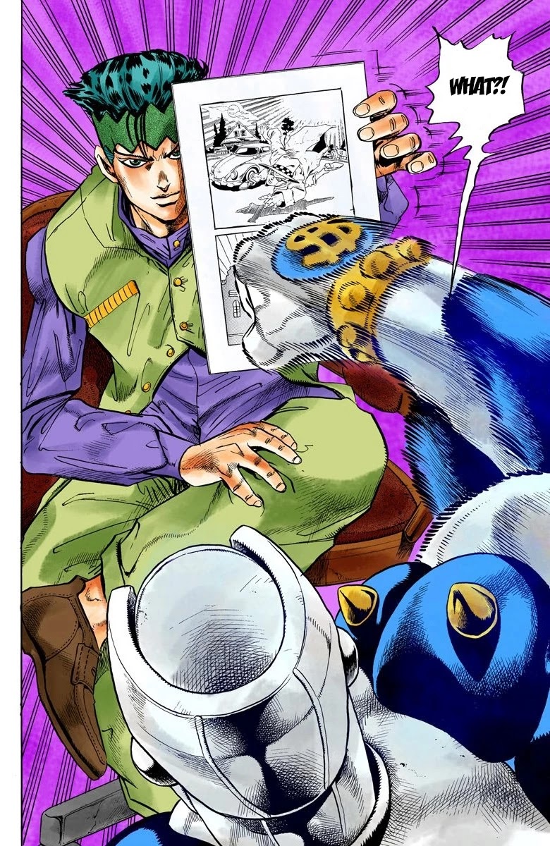 JoJo's Bizarre Adventure Part 4 - Diamond is Unbreakable (Official Colored) Chapter 57 page 18 - Chapter 57: Let's Go to the Mangaka's House - Part 5