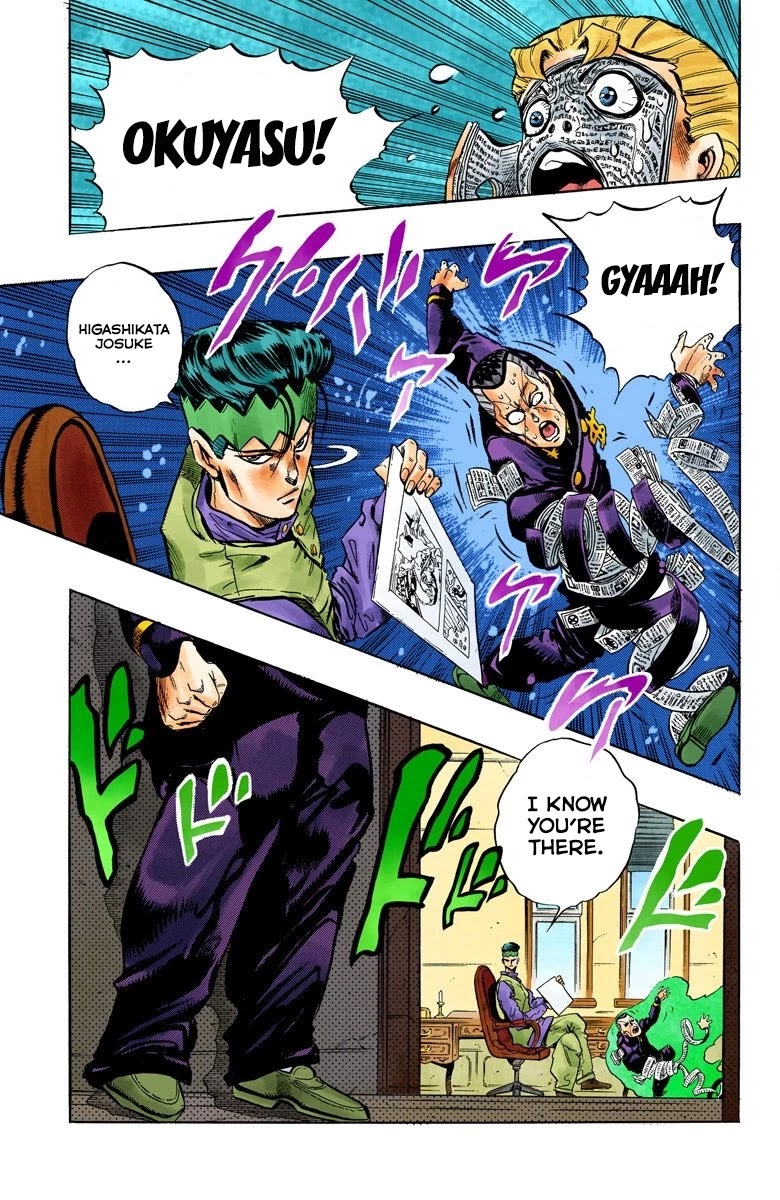 JoJo's Bizarre Adventure Part 4 - Diamond is Unbreakable (Official Colored) Chapter 57 page 21 - Chapter 57: Let's Go to the Mangaka's House - Part 5