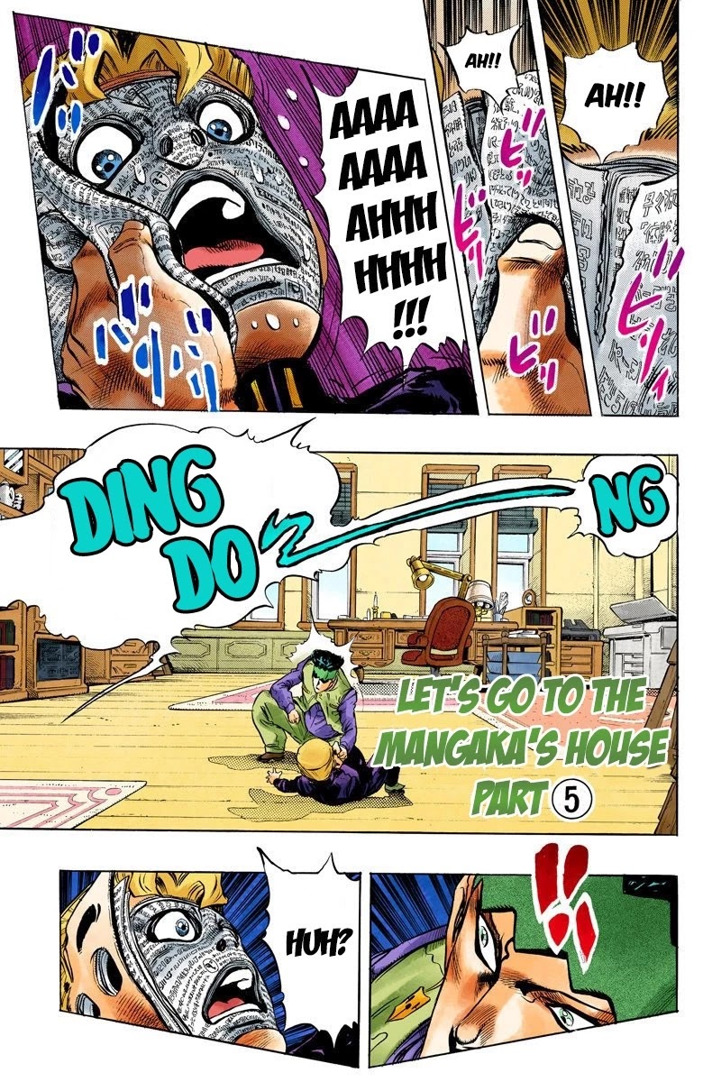 JoJo's Bizarre Adventure Part 4 - Diamond is Unbreakable (Official Colored) Chapter 57 page 3 - Chapter 57: Let's Go to the Mangaka's House - Part 5