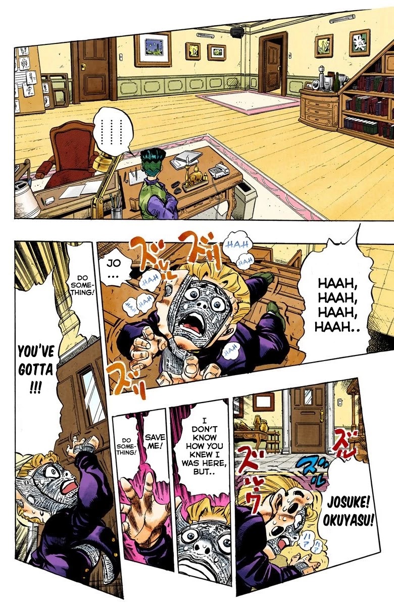 JoJo's Bizarre Adventure Part 4 - Diamond is Unbreakable (Official Colored) Chapter 57 page 6 - Chapter 57: Let's Go to the Mangaka's House - Part 5