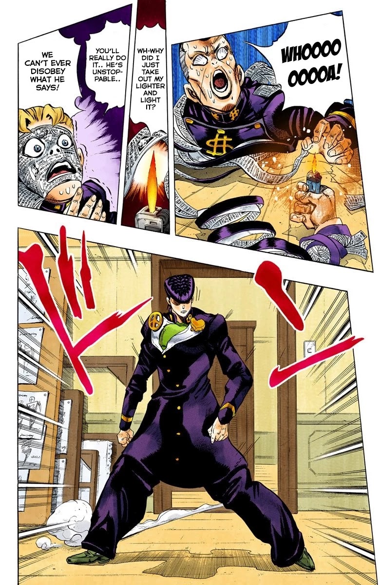 JoJo's Bizarre Adventure Part 4 - Diamond is Unbreakable (Official Colored) Chapter 58 page 11 - Chapter 58: Let's Go to the Mangaka's House - Part 6