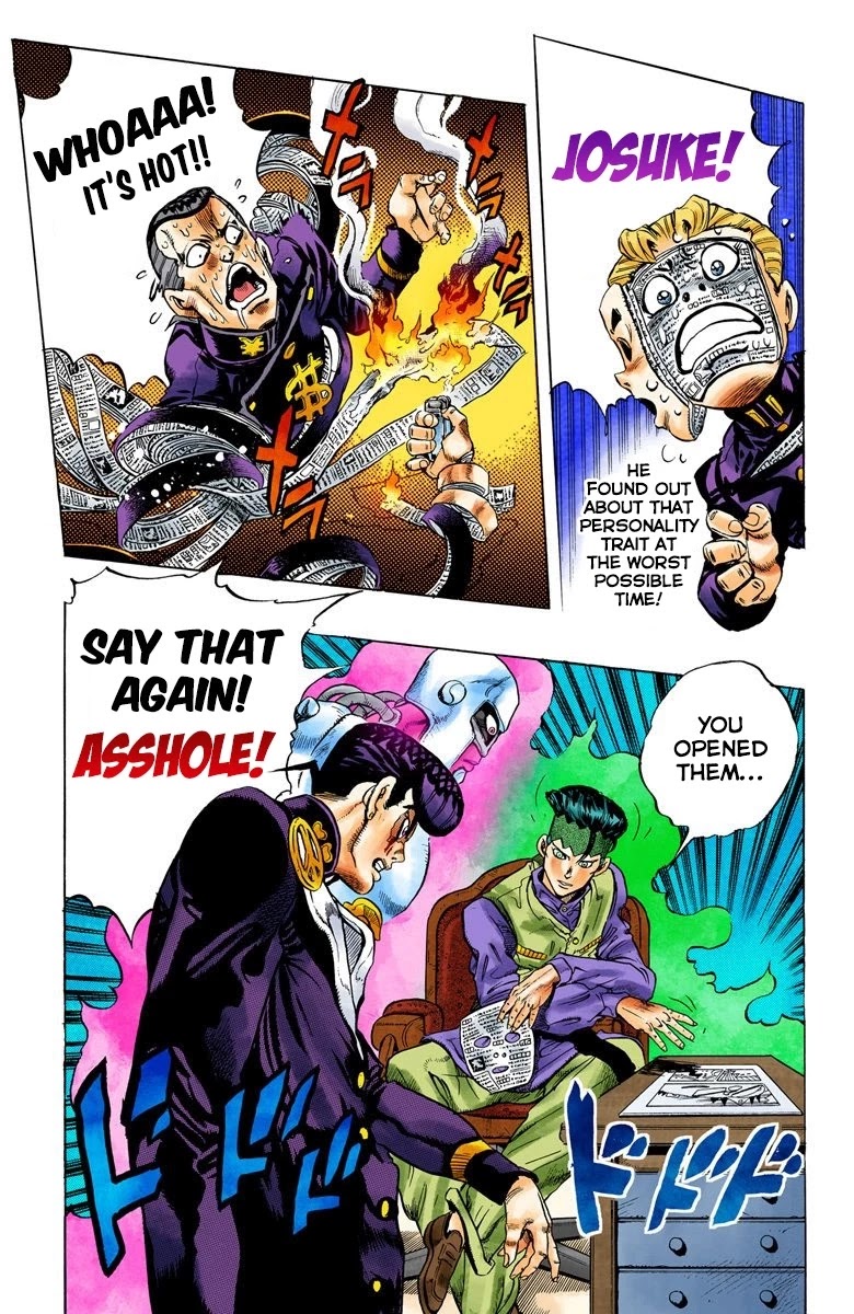 JoJo's Bizarre Adventure Part 4 - Diamond is Unbreakable (Official Colored) Chapter 58 page 20 - Chapter 58: Let's Go to the Mangaka's House - Part 6
