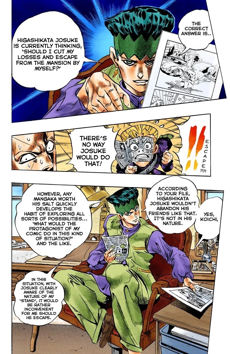 JoJo's Bizarre Adventure Part 4 - Diamond is Unbreakable (Official Colored) Chapter 58 page 7 - Chapter 58: Let's Go to the Mangaka's House - Part 6