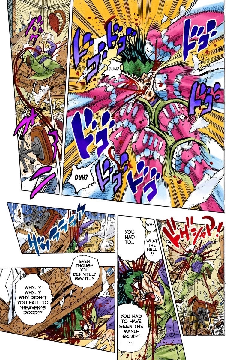 JoJo's Bizarre Adventure Part 4 - Diamond is Unbreakable (Official Colored) Chapter 59 page 10 - Chapter 59: Let's Go to the Mangaka's House - Part 7