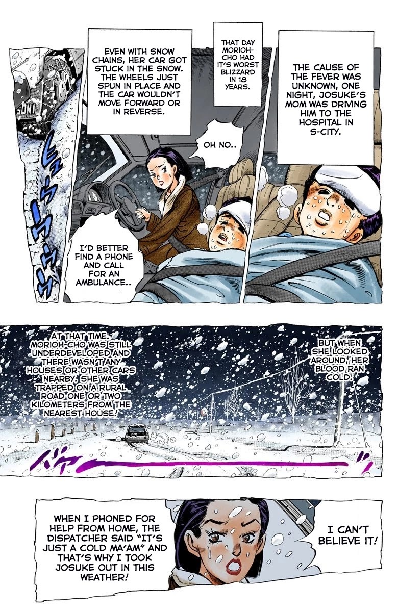 JoJo's Bizarre Adventure Part 4 - Diamond is Unbreakable (Official Colored) Chapter 59 page 14 - Chapter 59: Let's Go to the Mangaka's House - Part 7