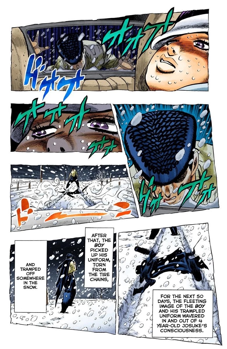 JoJo's Bizarre Adventure Part 4 - Diamond is Unbreakable (Official Colored) Chapter 59 page 17 - Chapter 59: Let's Go to the Mangaka's House - Part 7