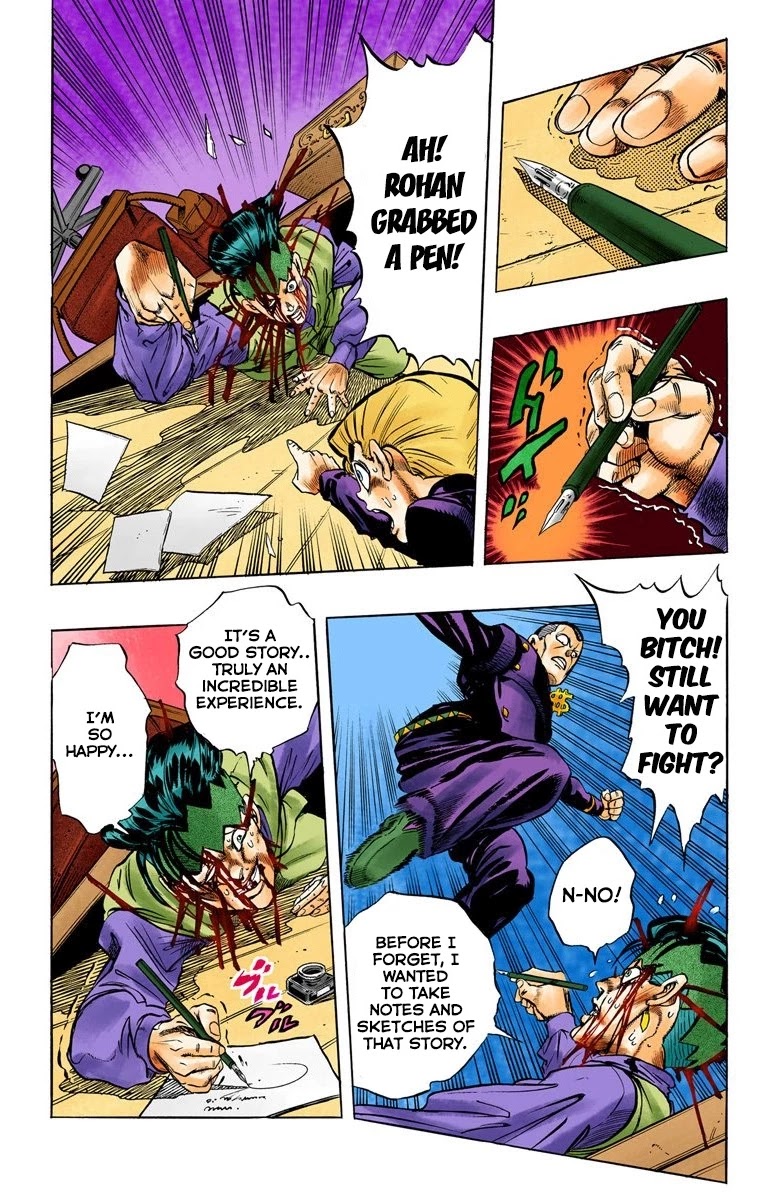 JoJo's Bizarre Adventure Part 4 - Diamond is Unbreakable (Official Colored) Chapter 59 page 19 - Chapter 59: Let's Go to the Mangaka's House - Part 7