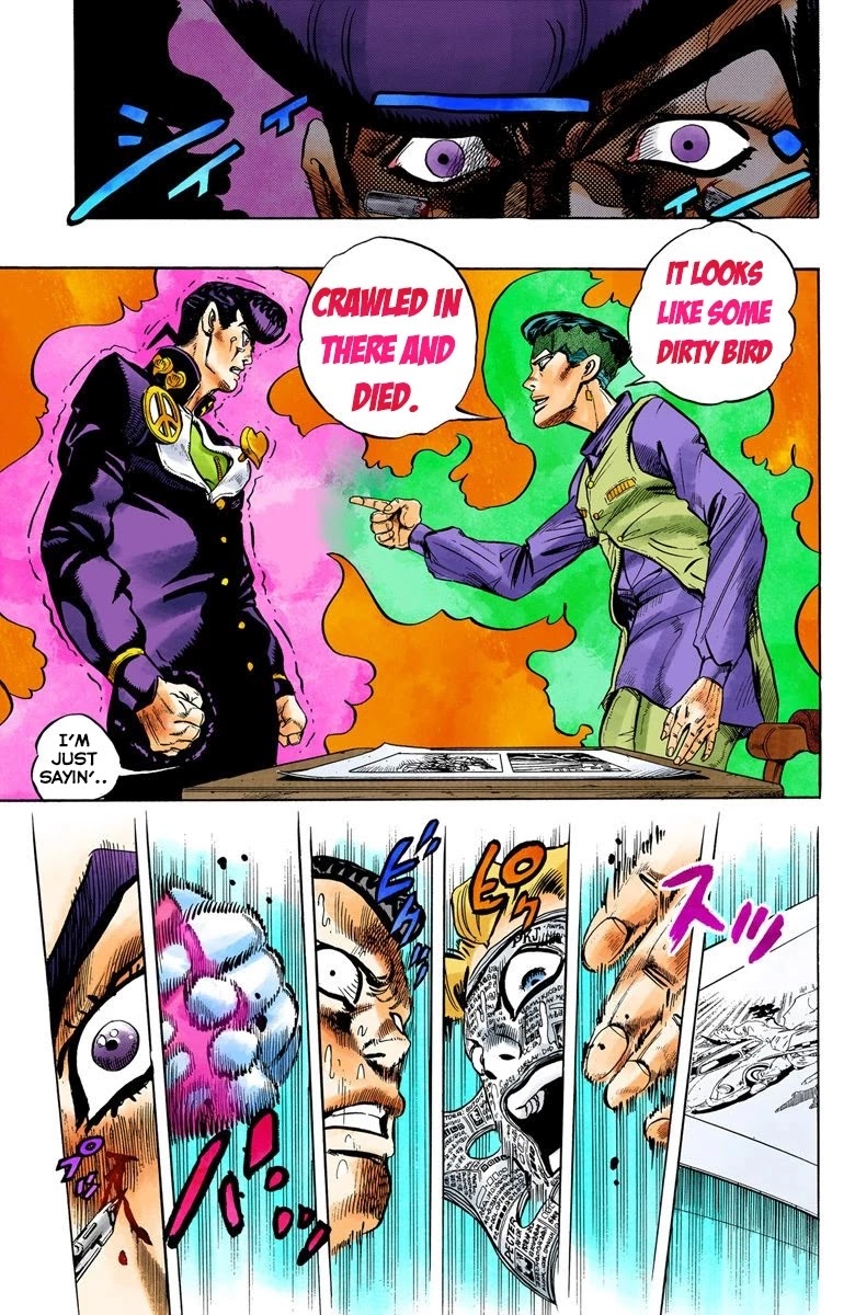 JoJo's Bizarre Adventure Part 4 - Diamond is Unbreakable (Official Colored) Chapter 59 page 4 - Chapter 59: Let's Go to the Mangaka's House - Part 7