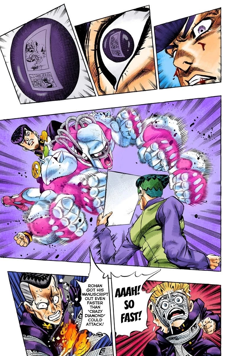 JoJo's Bizarre Adventure Part 4 - Diamond is Unbreakable (Official Colored) Chapter 59 page 6 - Chapter 59: Let's Go to the Mangaka's House - Part 7