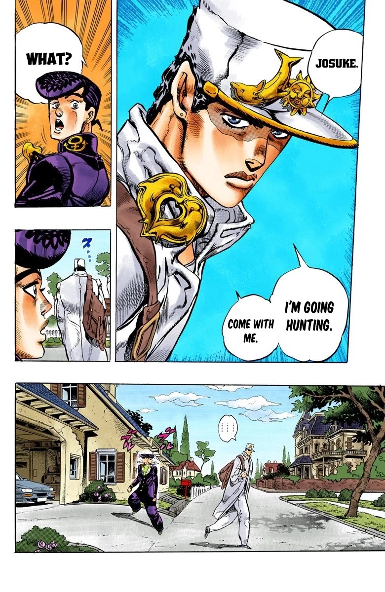 JoJo's Bizarre Adventure Part 4 - Diamond is Unbreakable (Official Colored) Chapter 60 page 3 - Chapter 60: Let's Go Hunting! - Part 1