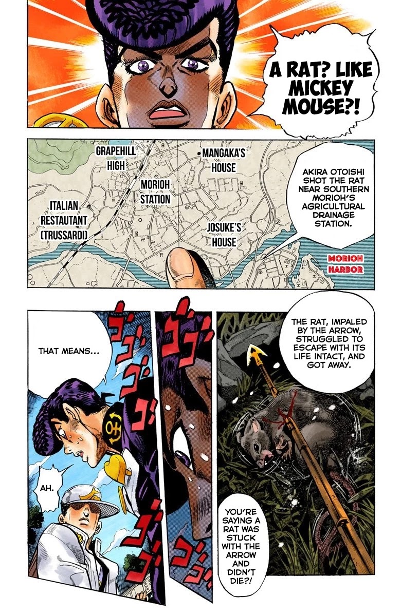 JoJo's Bizarre Adventure Part 4 - Diamond is Unbreakable (Official Colored) Chapter 60 page 5 - Chapter 60: Let's Go Hunting! - Part 1