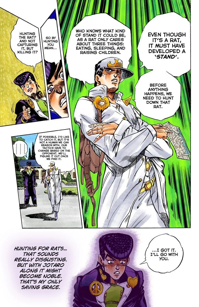JoJo's Bizarre Adventure Part 4 - Diamond is Unbreakable (Official Colored) Chapter 60 page 6 - Chapter 60: Let's Go Hunting! - Part 1