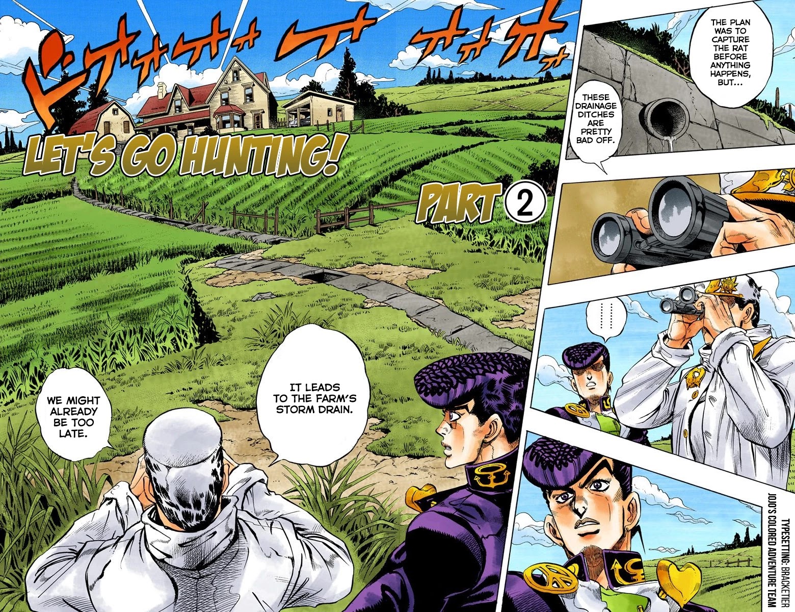 JoJo's Bizarre Adventure Part 4 - Diamond is Unbreakable (Official Colored) Chapter 61 page 1 - Chapter 61: Let's Go Hunting! - Part 2
