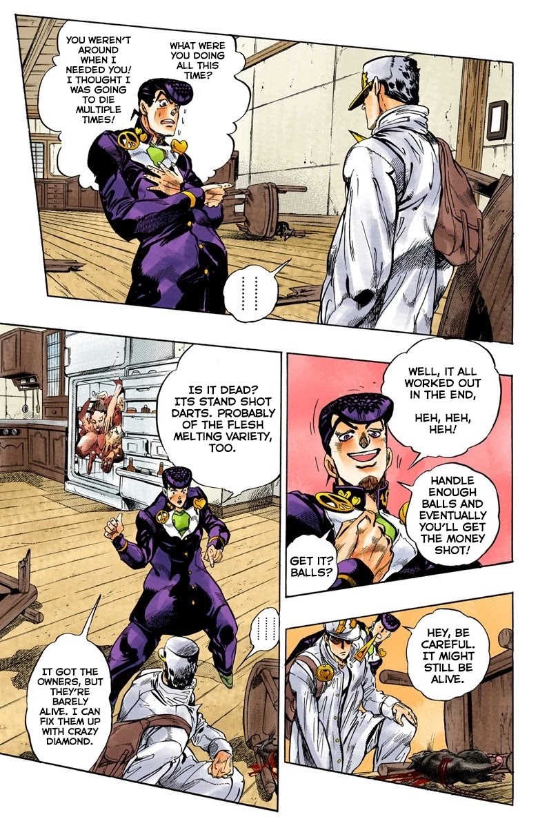 JoJo's Bizarre Adventure Part 4 - Diamond is Unbreakable (Official Colored) Chapter 62 page 12 - Chapter 62: Let's Go Hunting! - Part 3