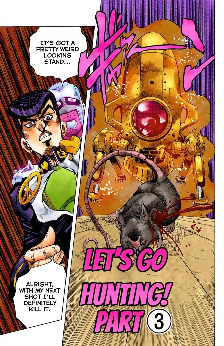 JoJo's Bizarre Adventure Part 4 - Diamond is Unbreakable (Official Colored) Chapter 62 page 2 - Chapter 62: Let's Go Hunting! - Part 3