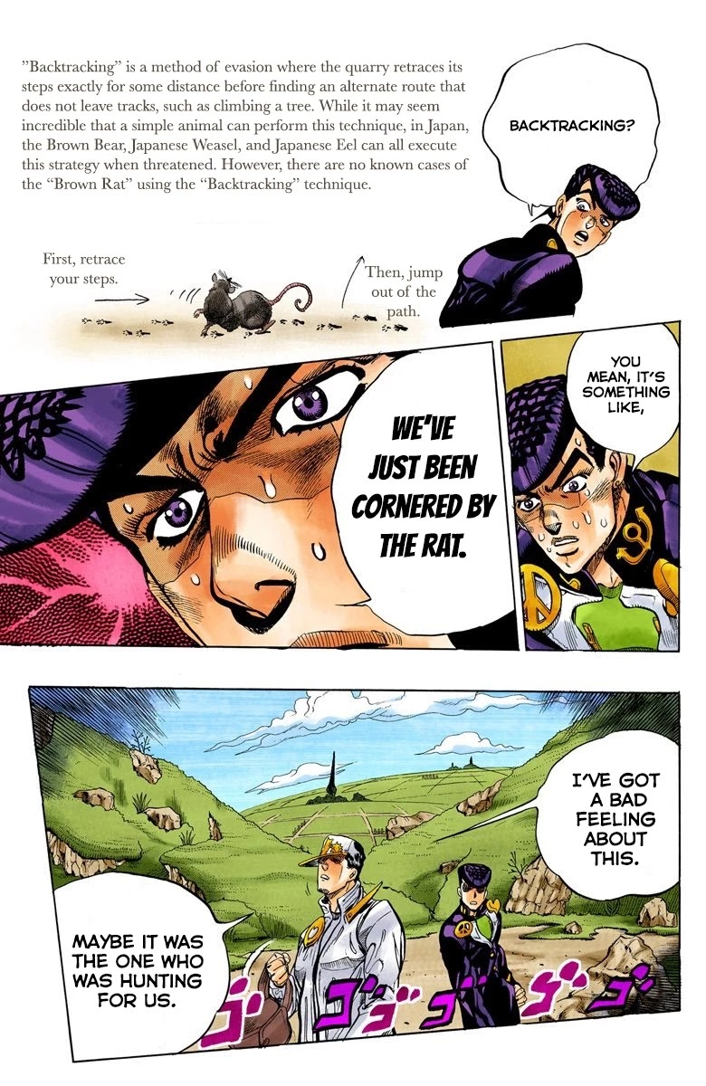 JoJo's Bizarre Adventure Part 4 - Diamond is Unbreakable (Official Colored) Chapter 63 page 12 - Chapter 63: Let's Go Hunting! - Part 4