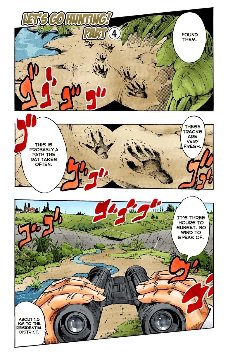 JoJo's Bizarre Adventure Part 4 - Diamond is Unbreakable (Official Colored) Chapter 63 page 2 - Chapter 63: Let's Go Hunting! - Part 4