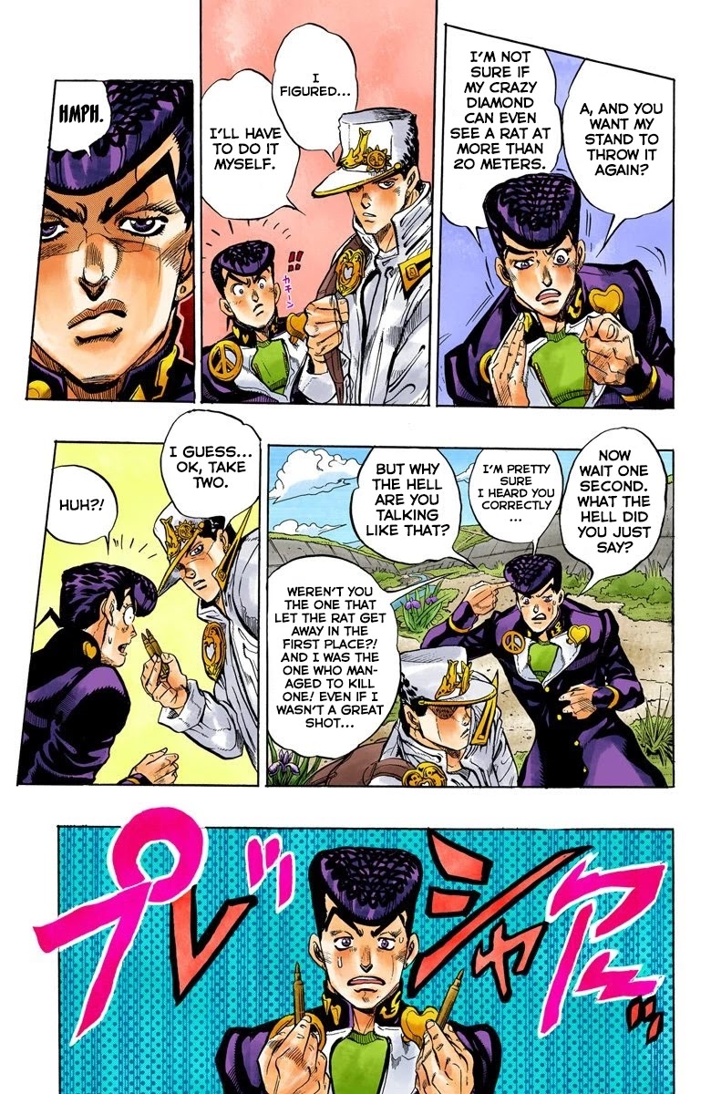 JoJo's Bizarre Adventure Part 4 - Diamond is Unbreakable (Official Colored) Chapter 63 page 6 - Chapter 63: Let's Go Hunting! - Part 4