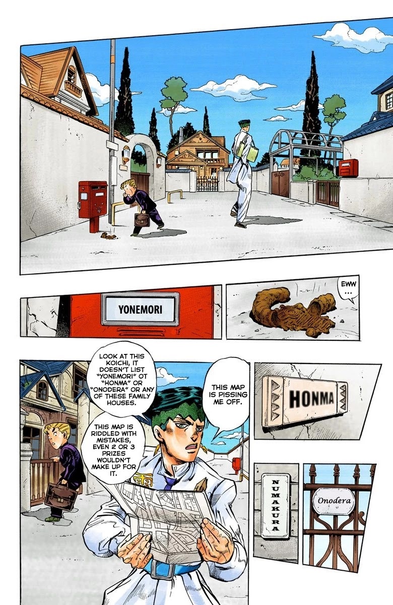 JoJo's Bizarre Adventure Part 4 - Diamond is Unbreakable (Official Colored) Chapter 65 page 11 - Chapter 65: Kishibe Rohan's Adventure - Part 1
