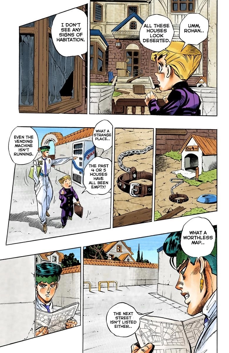 JoJo's Bizarre Adventure Part 4 - Diamond is Unbreakable (Official Colored) Chapter 65 page 12 - Chapter 65: Kishibe Rohan's Adventure - Part 1