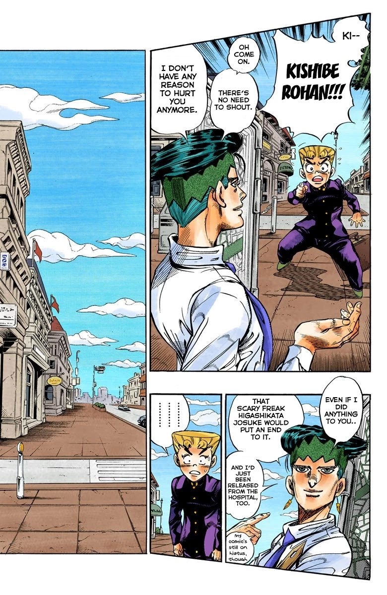 JoJo's Bizarre Adventure Part 4 - Diamond is Unbreakable (Official Colored) Chapter 65 page 4 - Chapter 65: Kishibe Rohan's Adventure - Part 1
