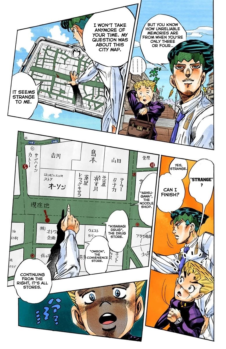 JoJo's Bizarre Adventure Part 4 - Diamond is Unbreakable (Official Colored) Chapter 65 page 6 - Chapter 65: Kishibe Rohan's Adventure - Part 1
