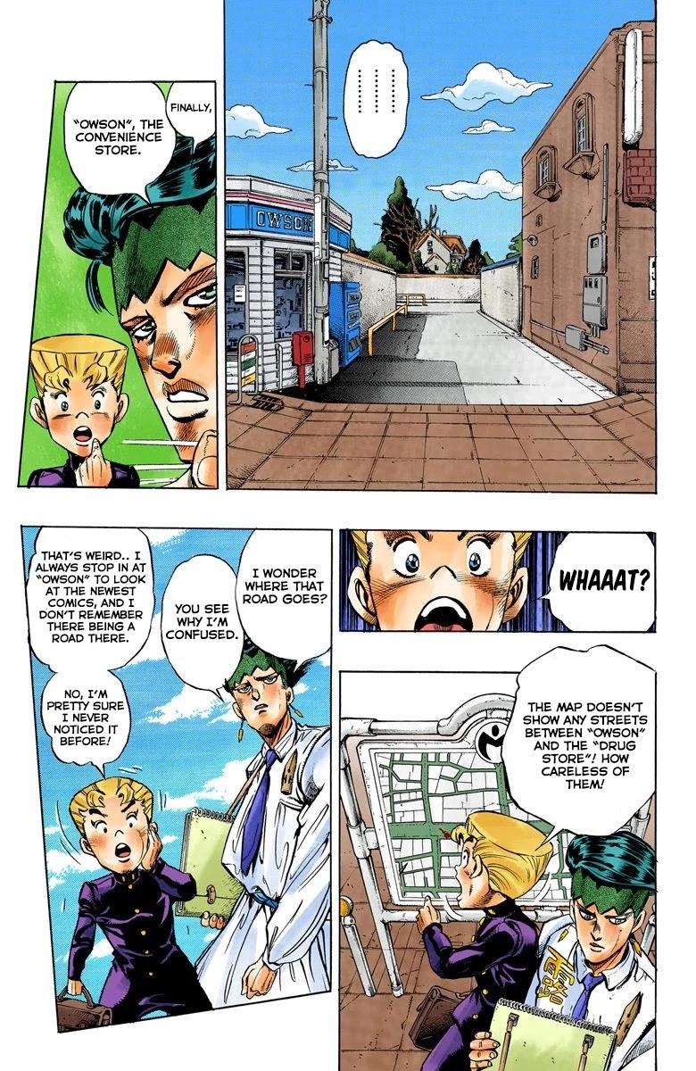 JoJo's Bizarre Adventure Part 4 - Diamond is Unbreakable (Official Colored) Chapter 65 page 8 - Chapter 65: Kishibe Rohan's Adventure - Part 1