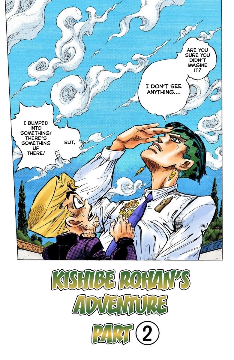 JoJo's Bizarre Adventure Part 4 - Diamond is Unbreakable (Official Colored) Chapter 66 page 2 - Chapter 66: Kishibe Rohan's Adventure - Part 2